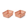Set van 2 bruinroze opbergmanden - Makeeva basket L 2-pack tuscany rose 